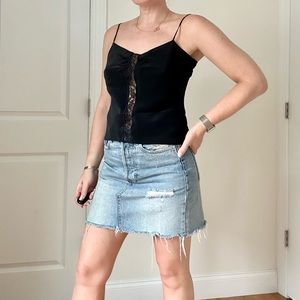 Silk & Lace Trim Camisole